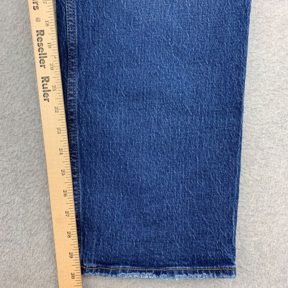 Abercrombie & Fitch Jeans 35/20R 90s Straight Ultra High Rise Stretch Denim - Picture 6 of 16